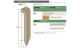 Battiscopa in legno copri battiscopa vecchi 100x19mm