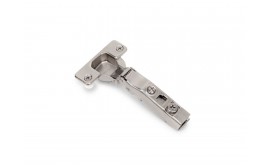 Cerniere collo dritto X91 con chiusura soft e Basetta Euro, altezza 0, Acciaio, Nichelato
