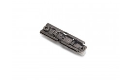 Basetta dritto per cerniera X91/X92 a pressione con regolazione eccentrica, Diametro 10x10mm, Altezza 1, Acciaio, Titanio
