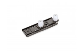 Basetta dritto per cerniera X91/X92 a pressione con regolazione eccentrica, Diametro 10x10mm, Altezza 1, Acciaio, Titanio