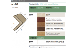 Paraspigolo angolo in legno 067
