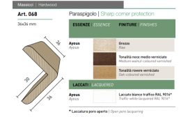 Paraspigolo angolo in legno 068
