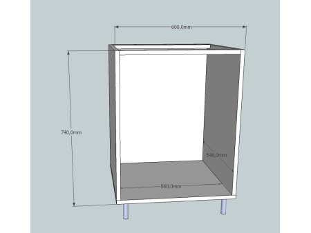 Moduli base per cucine standard 60x74cm