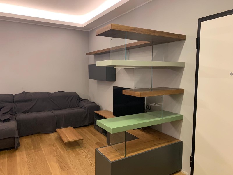 Mensole alto spessore alleggerite nobilitate in vero legno
