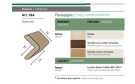 Paraspigolo angolo in legno 066